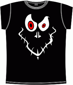 Прикольные футболки: horror black